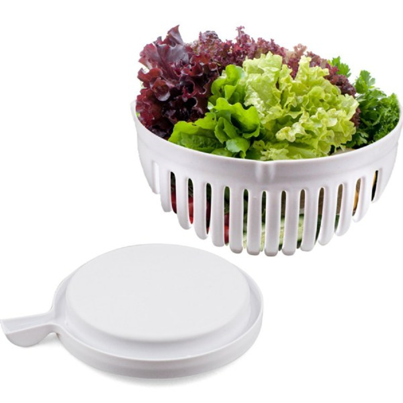 Plastic Salad Cutter Bowl