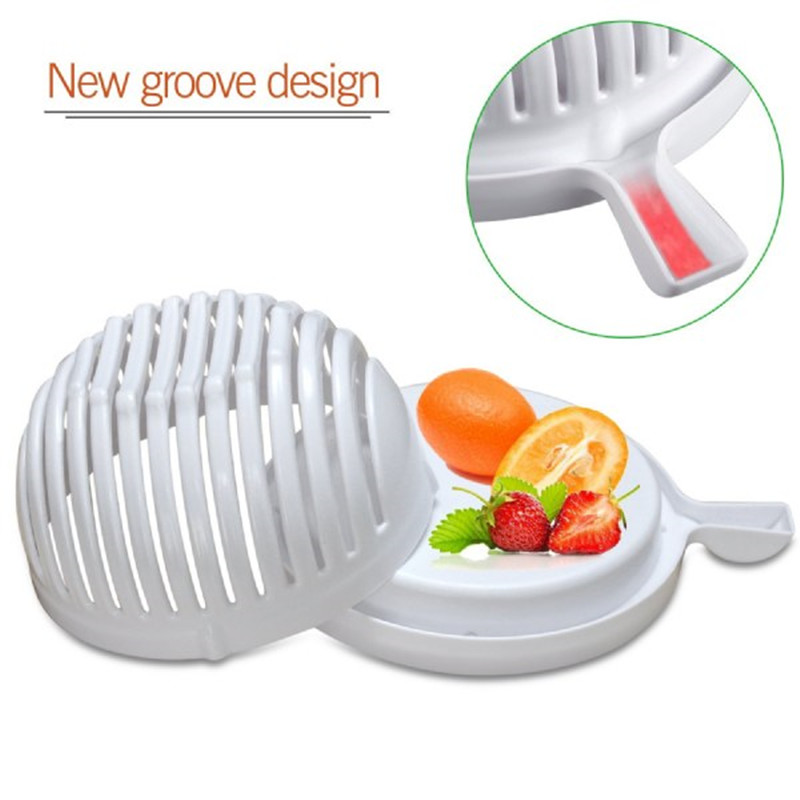 Plastic Salad Cutter Bowl